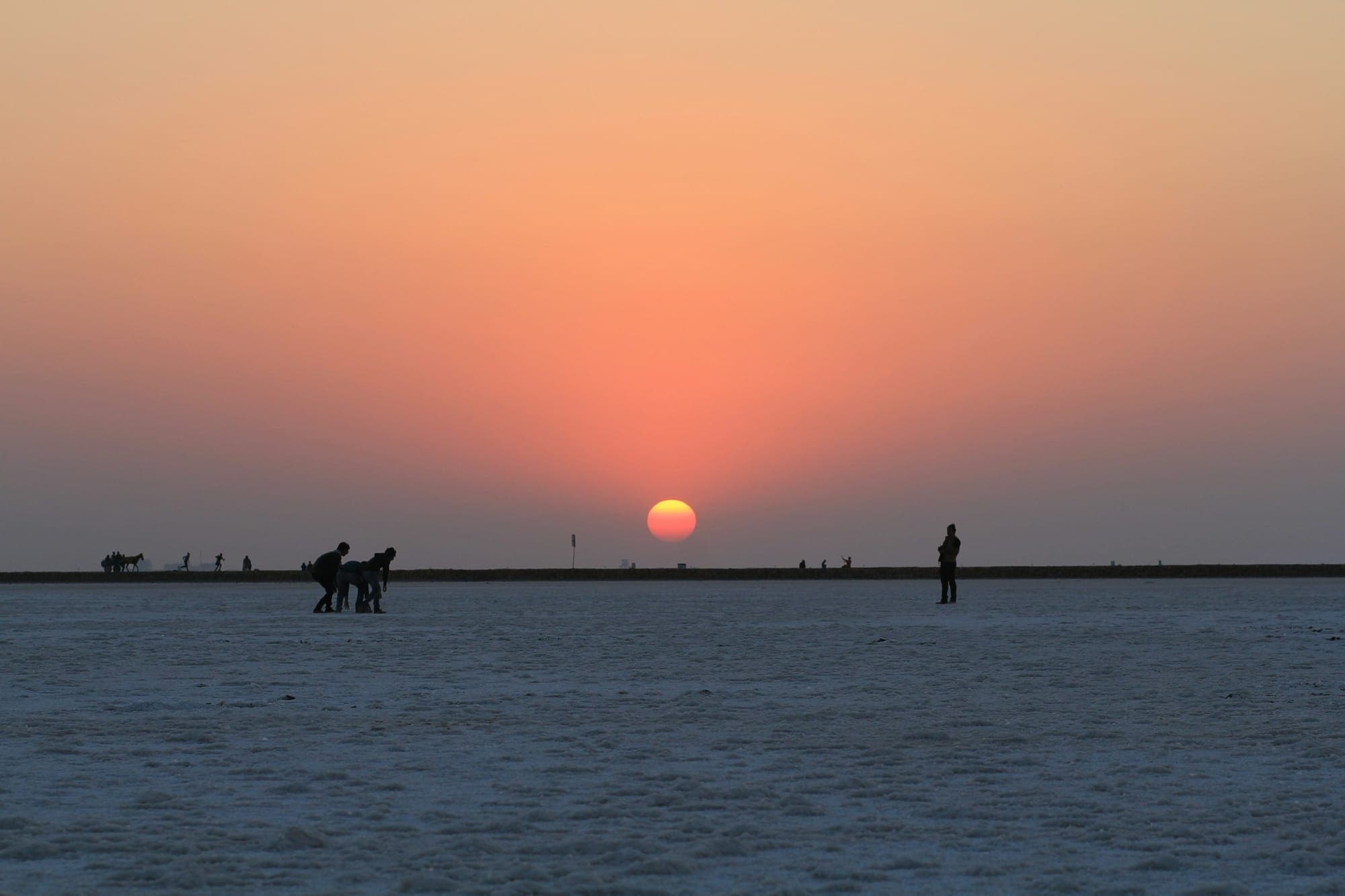 Sunset over the Great Rann of Kutch, Gujarat