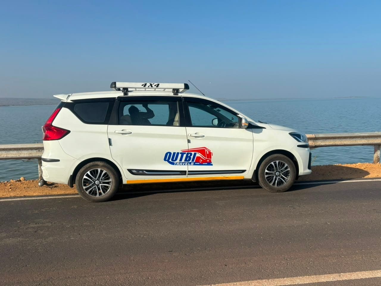 Qutbi Travels vehicle on a Gujarat road trip